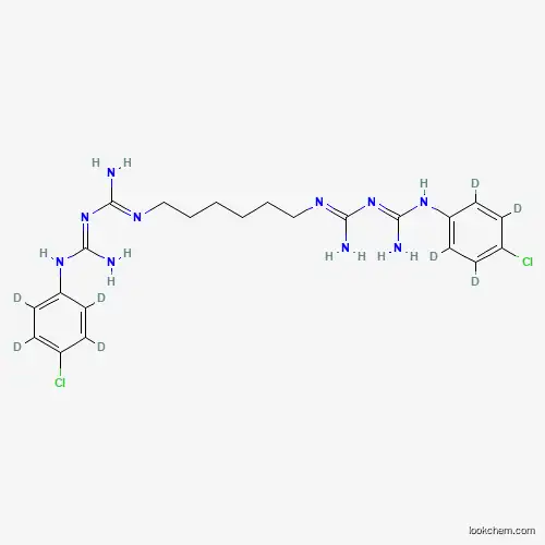Molecular Structure of 1246816-96-5 (Chlorhexidine-d8 Dihydrochloride)