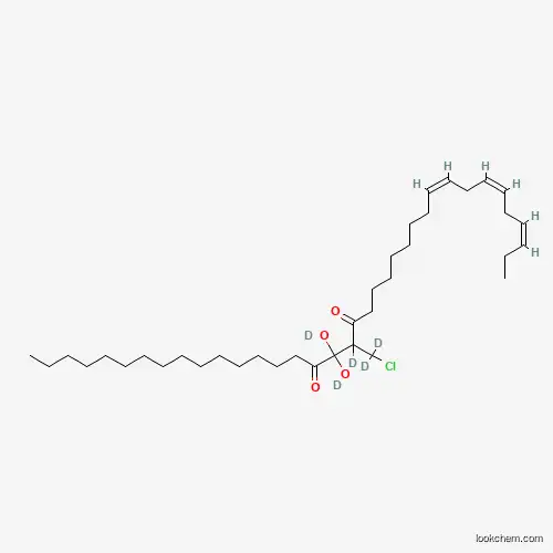 Rac-1-Palmitoyl-2-linolenoyl-3-chloropropanediol-[d5]