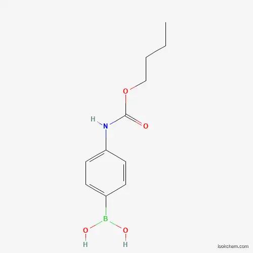 Molecular Structure of 1259394-65-4 (4-(Butoxycarbonylamino)phenylboronic acid)