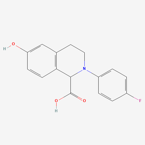 2-(4-FLUORO-PHENYL)-6-HYDROXY-1,2,3,4-TETRAHYDRO-ISOQUINOLINE-1-CARBOXYLIC ACID
