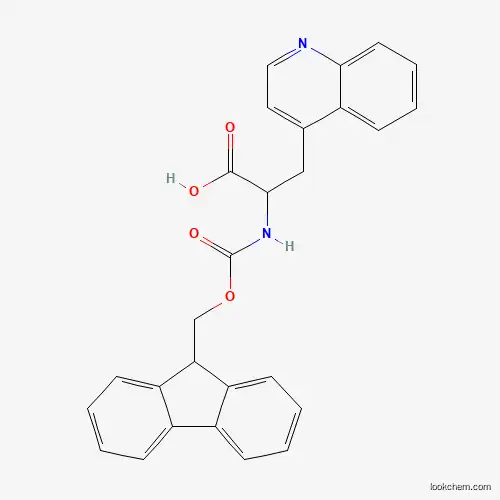 Molecular Structure of 1260644-17-4 (2-(9H-Fluoren-9-ylmethoxycarbonylamino)-3-quinolin-4-YL-propionic acid)