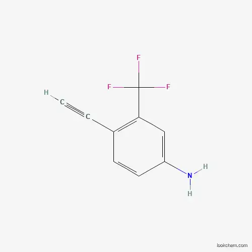 Molecular Structure of 1260677-91-5 (4-Ethynyl-3-(trifluoromethyl)aniline)