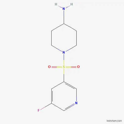 Molecular Structure of 1272907-01-3 (1-(5-Fluoropyridin-3-ylsulfonyl)piperidin-4-amine)