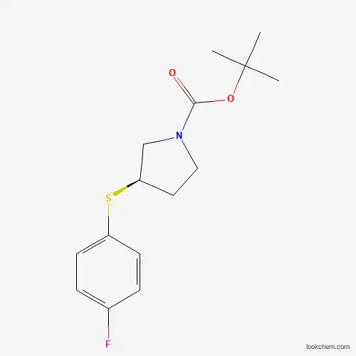 (R)-tert-Butyl 3-((4-fluorophenyl)thio)pyrrolidine-1-carboxylate