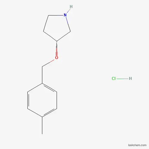 Molecular Structure of 1289585-49-4 ((R)-3-((4-Methylbenzyl)oxy)pyrrolidine hydrochloride)