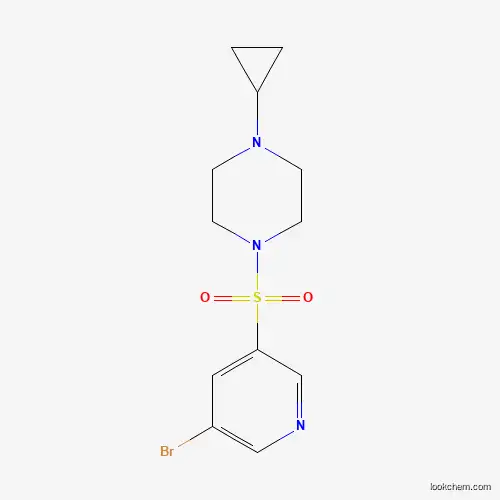 Molecular Structure of 1291410-97-3 (1-(5-Bromopyridin-3-ylsulfonyl)-4-cyclopropylpiperazine)