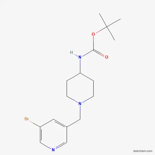 tert-butyl-1-((5-bromopyridin-3-yl)methyl)piperidin-4-ylcarbamate