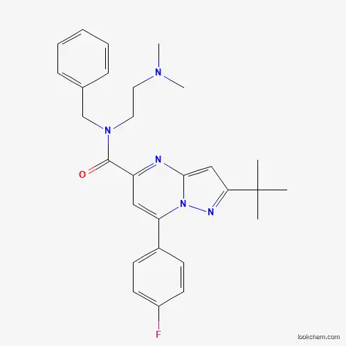 7-(4-フルオロフェニル)-N-ベンジル-N-[2-(ジメチルアミノ)エチル]-2-tert-ブチルピラゾロ[1,5-a]ピリミジン-5-カルボアミド