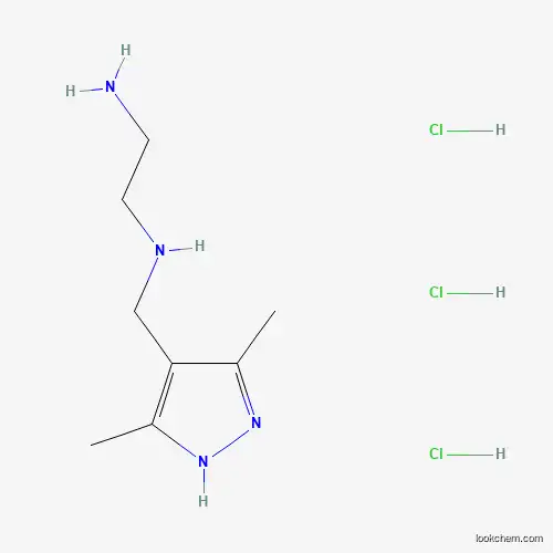 N1-((3,5-Dimethyl-1H-pyrazol-4-yl)methyl)ethane-1,2-diamine trihydrochloride