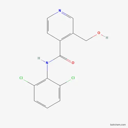 Molecular Structure of 1337879-74-9 (6-dichlorophenyl)-3-(hydroxyMethyl)pyridine-4-carboxaMide)