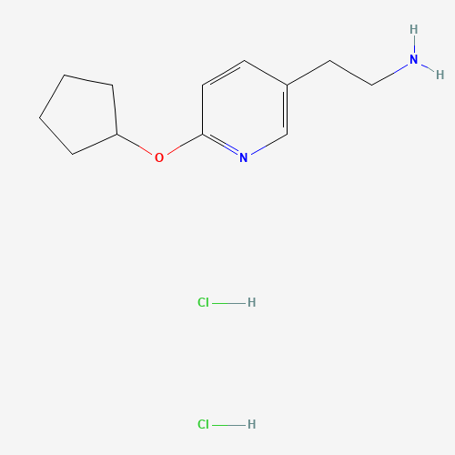 2-(6-(cyclopentyloxy)pyridin-3-yl)ethan-1-amine dihydrochloride