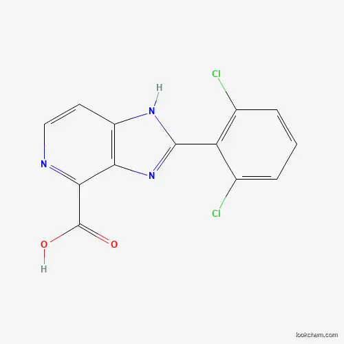 Molecular Structure of 1337881-91-0 (2-(2,6-dichlorophenyl)-3H-imidazo[4,5-c]pyridine-4-carboxylic acid)