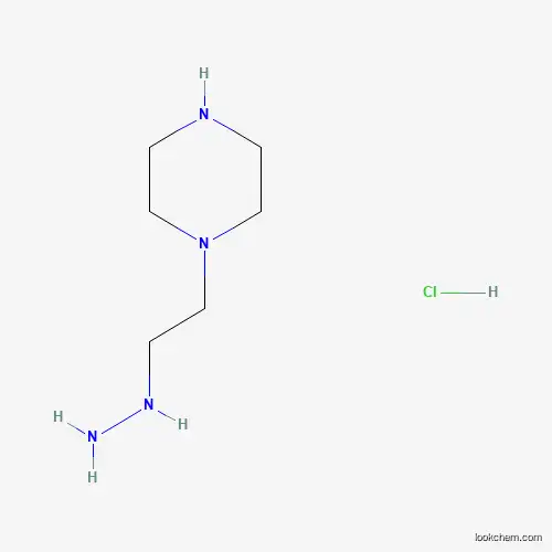 Molecular Structure of 1337882-03-7 (1-(2-Hydrazinylethyl)piperazine hydrochloride)