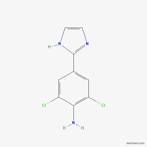 Molecular Structure of 1337882-05-9 (2,6-dichloro-4-(1H-imidazol-2-yl)aniline)