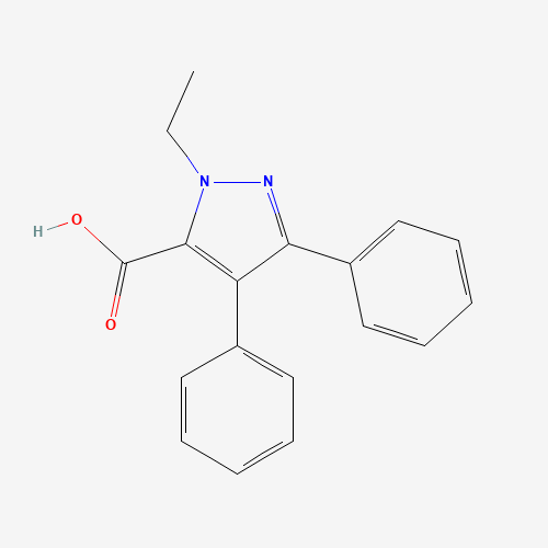 1-ethyl-3,4-diphenyl-1H-pyrazol-5-carboxylic acid