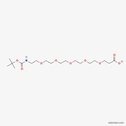 Molecular Structure of 1347750-78-0 (t-Boc-N-amido-PEG5-acid)