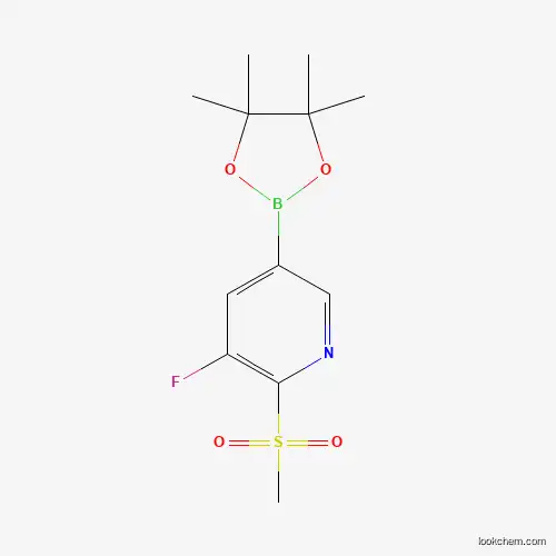 3-fluoro-5-(4,4,5,5-tetramethyl-1,3,2-dioxaborolan-2-yl)-2-(methylsulfonyl)pyridine