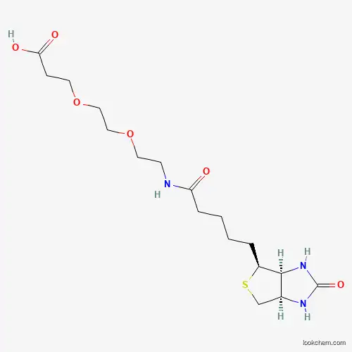 Molecular Structure of 1365655-89-5 (Biotin-PEG2-Acid)