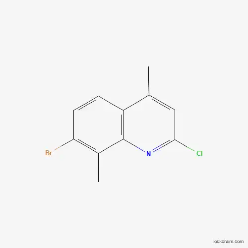 Molecular Structure of 1367706-81-7 (7-Bromo-2-chloro-4,8-dimethylquinoline)