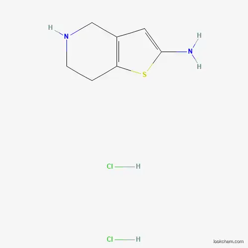 Molecular Structure of 1367932-22-6 (4,5,6,7-Tetrahydrothieno[3,2-C]pyridin-2-amine 2hcl)