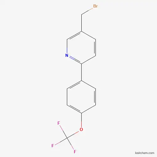 Molecular Structure of 1370025-51-6 (5-(Bromomethyl)-2-(4-trifluoromethoxyphenyl)pyridine)