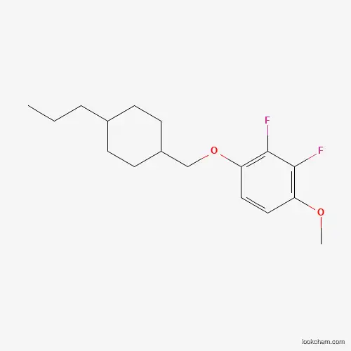 Molecular Structure of 1373116-00-7 (2,3-Difluoro-4-[(trans-4-propylcyclohexyl)methoxy]anisole)