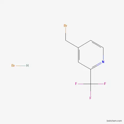 Molecular Structure of 1374651-56-5 (4-Bromomethyl-2-trifluoromethyl-pyridine hydrobromide)