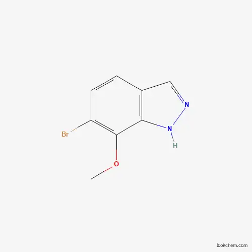 Molecular Structure of 1374651-60-1 (6-Bromo-7-methoxy-1H-indazole)