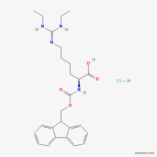 Cas no.1864003-26-8 98% (E)-N2-(((9H-fluoren-9-yl)methoxy)carbonyl)-N6-(N,N'-diethylcarbamimidoyl)-L-lysine hydrochloride