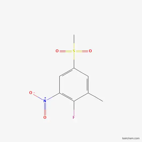 Molecular Structure of 1000339-67-2 (2-Fluoro-5-methylsulfonyl-3-nitrotoluene)