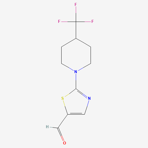 2-[4-(trifluoromethyl)piperidino]-1,3-thiazole-5-carbaldehyde
