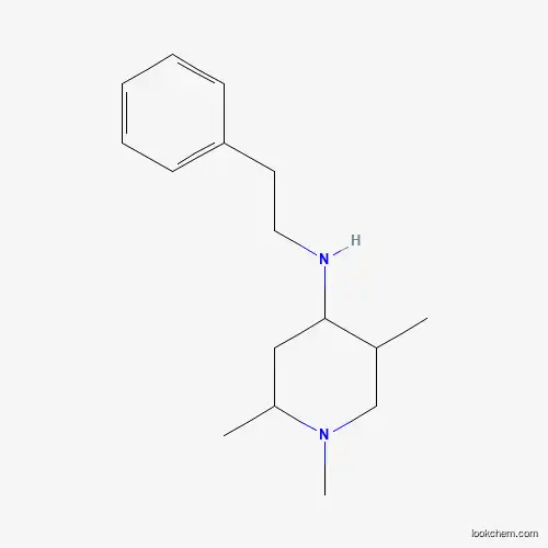 Molecular Structure of 100096-38-6 (Phenethyl-(1,2,5-trimethyl-piperidin-4-yl)-amine)