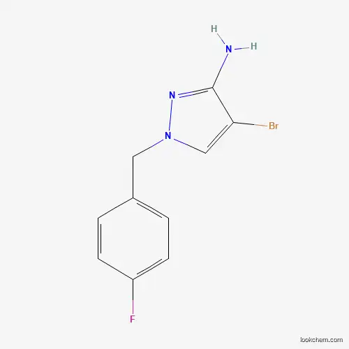 Molecular Structure of 1001757-57-8 (4-bromo-1-(4-fluorobenzyl)-1H-pyrazol-3-amine)