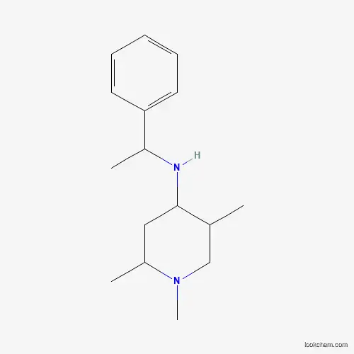 Molecular Structure of 1005054-67-0 ((1-Phenyl-ethyl)-(1,2,5-trimethyl-piperidin-4-yl)-amine)