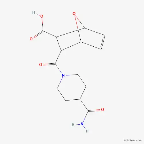 3-(4-CARBAMOYL-PIPERIDINE-1-CARBONYL)-7-OXA-BICYCLO[2.2.1]HEPT-5-ENE-2-CARBOXYLIC ACID