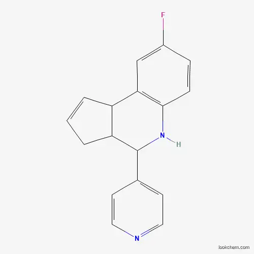 Molecular Structure of 1005110-56-4 (8-Fluoro-4-pyridin-4-yl-3a,4,5,9b-tetrahydro-3H-cyclopenta[c]quinoline)