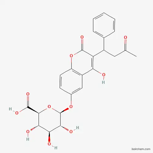 Molecular Structure of 1007224-59-0 ((2S,3S,4S,5R,6S)-3,4,5-trihydroxy-6-[4-hydroxy-2-oxo-3-(3-oxo-1-phenylbutyl)chromen-6-yl]oxyoxane-2-carboxylic acid)