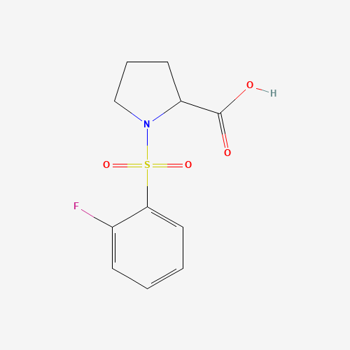 1-(2-FLUORO-BENZENESULFONYL)-PYRROLIDINE-2-CARBOXYLIC ACID