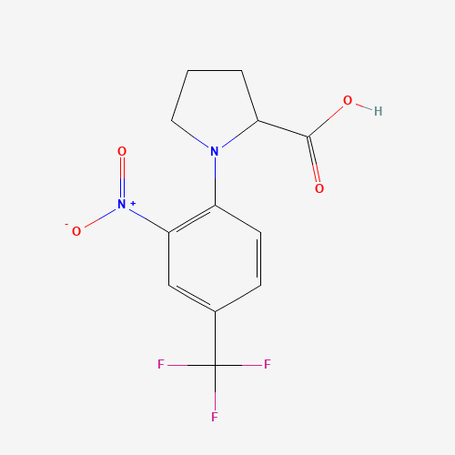 1-[2-NITRO-4-(TRIFLUOROMETHYL)PHENYL]-2-PYRROLIDINECARBOXYLIC ACID