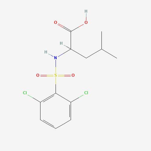 2-[[(2,6-DICHLOROPHENYL)SULFONYL]AMINO]-4-METHYLPENTANOIC ACID