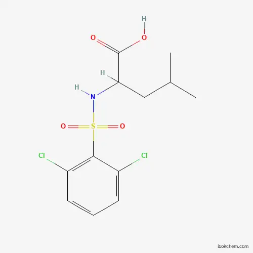 Molecular Structure of 1009003-67-1 (2-(2,6-Dichlorobenzenesulfonamido)-4-methylpentanoic acid)