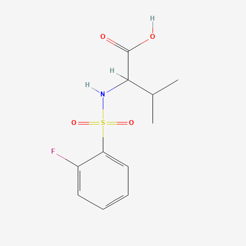 2-{[(2-fluorophenyl)sulfonyl]amino}-3-methylbutanoic acid