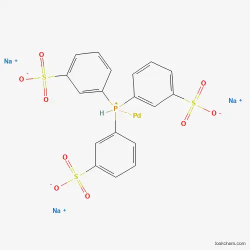Molecular Structure of 1010733-93-3 (Trisodium;3-bis(3-sulfonatophenyl)phosphaniumylbenzenesulfonate;palladium)
