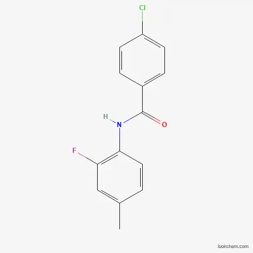 Molecular Structure of 1017108-34-7 (4-chloro-N-(2-fluoro-4-methylphenyl)benzamide)