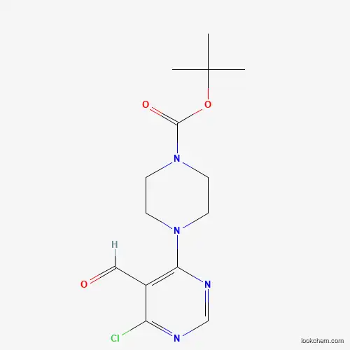 tert-butyl 4-(6-chloro-5-formyl-4-pyrimidinyl)tetrahydro-1(2H)-pyrazinecarboxylate