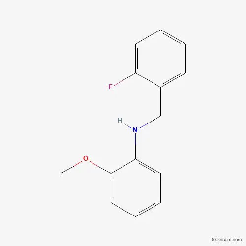 Molecular Structure of 1019566-30-3 (N-(2-Fluorobenzyl)-2-methoxyaniline)