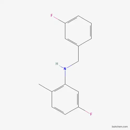 Molecular Structure of 1019568-49-0 (5-Fluoro-N-(3-fluorobenzyl)-2-methylaniline)