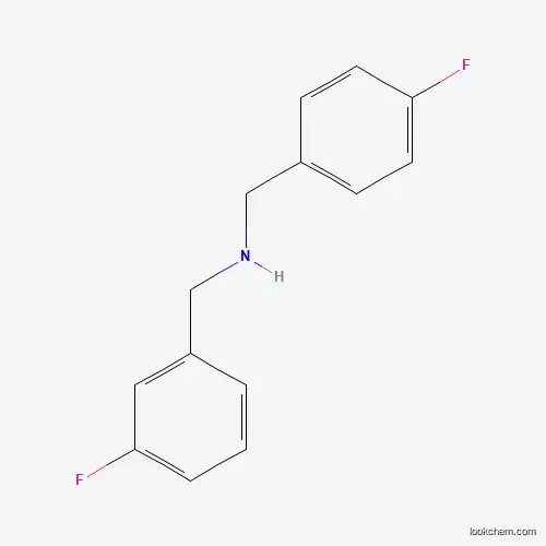 Molecular Structure of 1019602-14-2 (N-(3-Fluorobenzyl)-4-fluorobenzylamine)