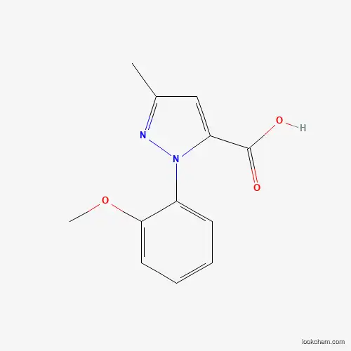 Molecular Structure of 1020240-43-0 (1-(2-Methoxyphenyl)-3-methyl-1H-pyrazole-5-carboxylic acid)