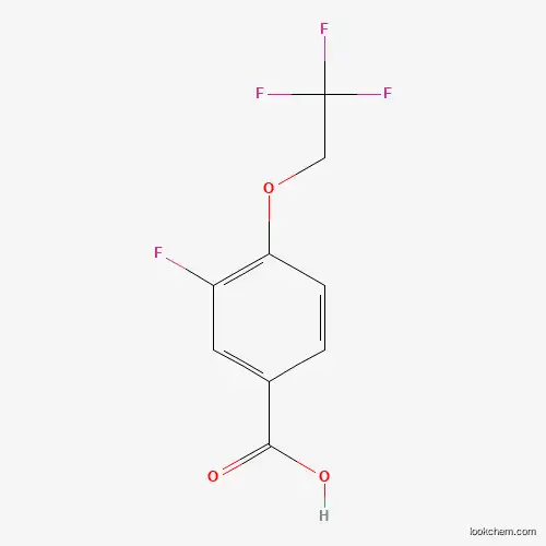 Molecular Structure of 1020998-55-3 (3-Fluoro-4-(2,2,2-trifluoroethoxy)benzoic acid)